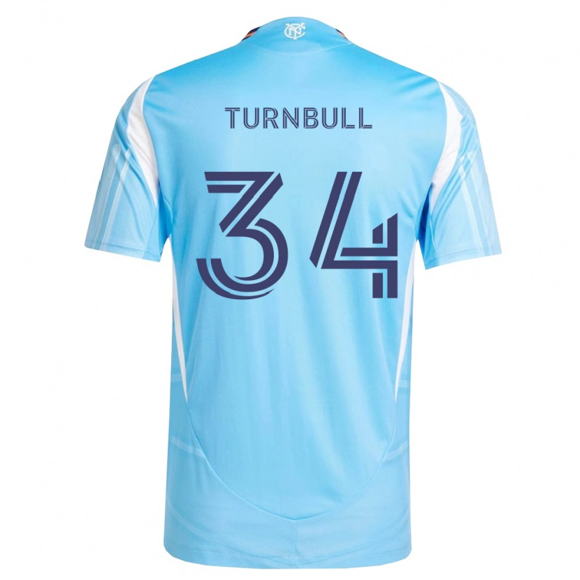 Danxen Hombre Camiseta Stephen Turnbull #34 Azul Cielo Blanco 1ª Equipación 2026/27 La Camisa