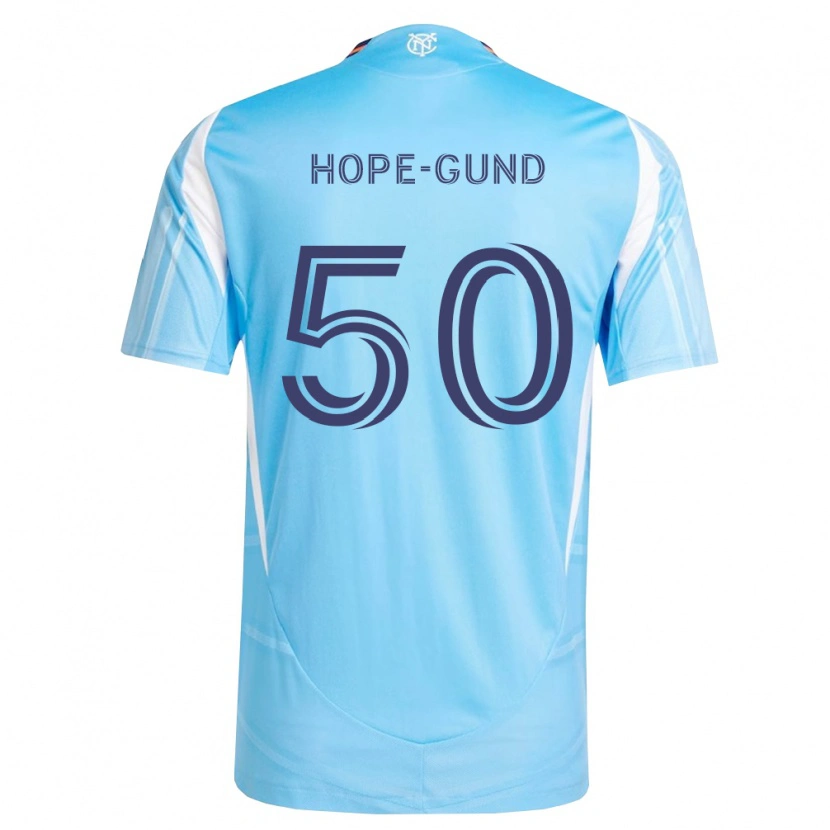 Danxen Hombre Camiseta Kofi Hope-Gund #50 Azul Cielo Blanco 1ª Equipación 2026/27 La Camisa