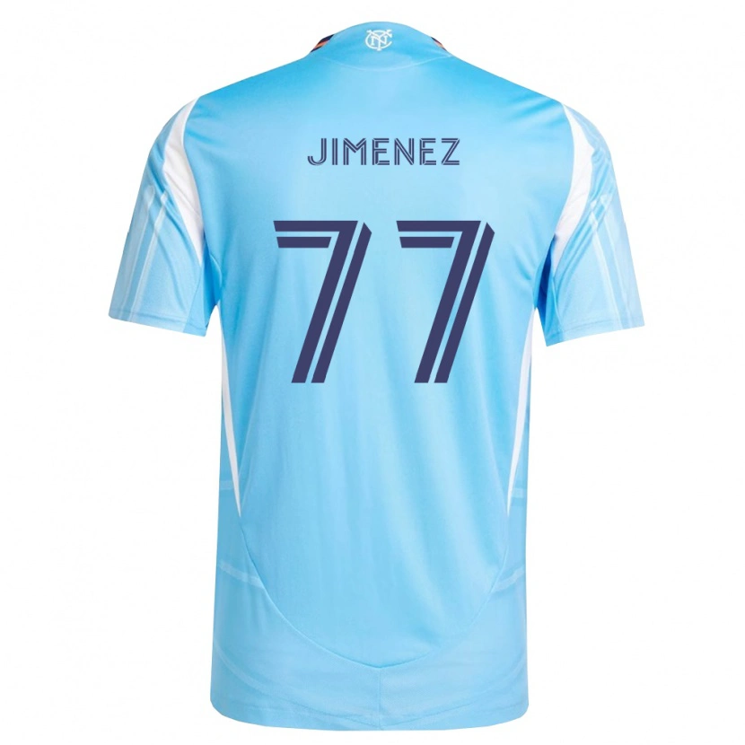 Danxen Hombre Camiseta Jonathan Jiménez #77 Azul Cielo Blanco 1ª Equipación 2026/27 La Camisa