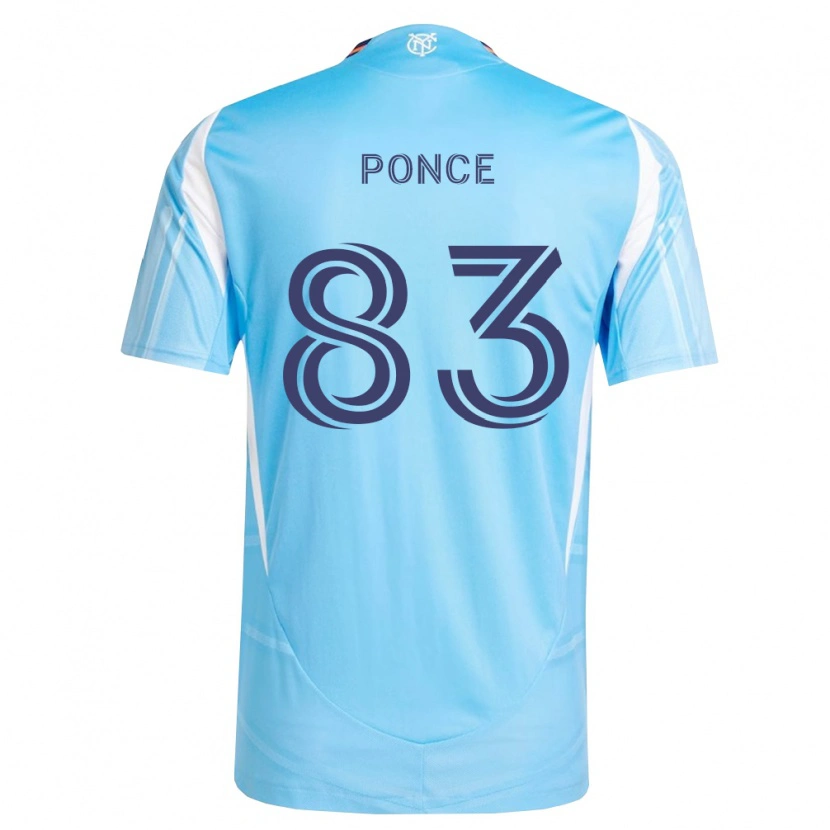 Danxen Hombre Camiseta Camilo Ponce #83 Azul Cielo Blanco 1ª Equipación 2026/27 La Camisa