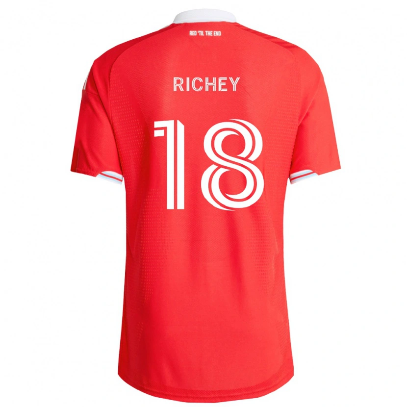 Danxen Hombre Camiseta Spencer Richey #18 Rojo Azul Profundo Blanco 1ª Equipación 2026/27 La Camisa
