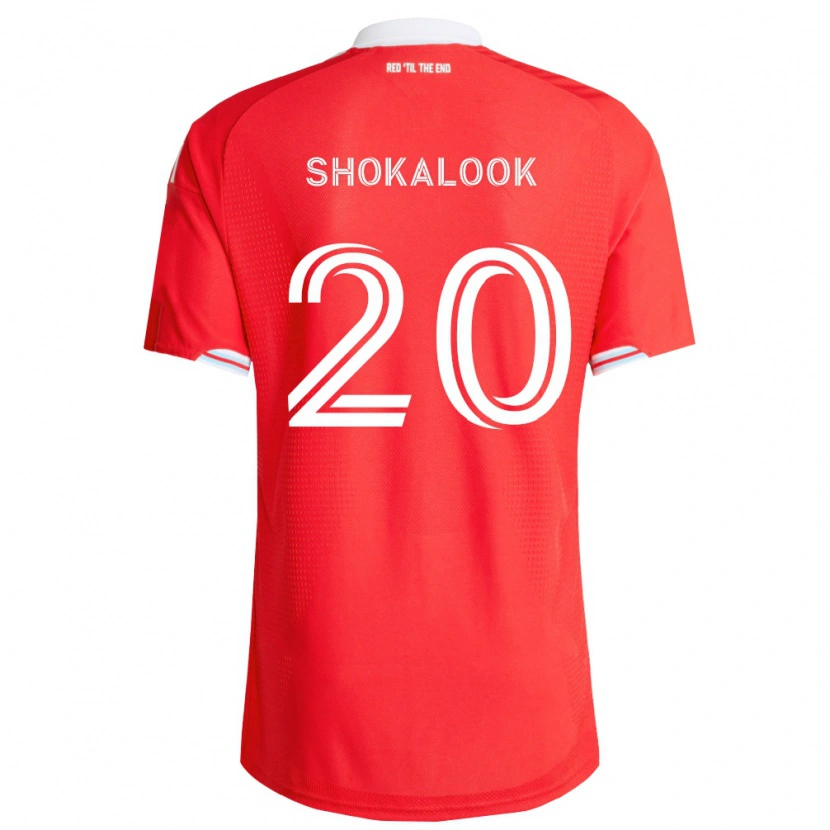 Danxen Hombre Camiseta Jason Shokalook #20 Rojo Azul Profundo Blanco 1ª Equipación 2026/27 La Camisa