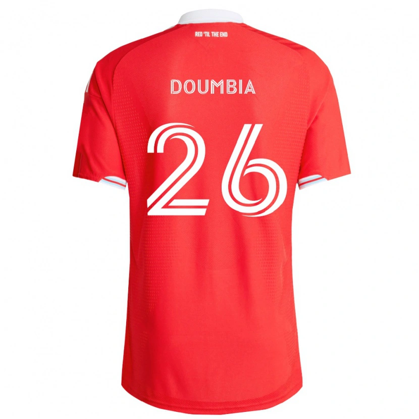 Danxen Hombre Camiseta Ousmane Doumbia #26 Rojo Azul Profundo Blanco 1ª Equipación 2026/27 La Camisa