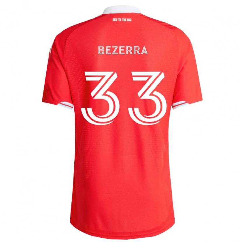 Danxen Hombre Camiseta Victor Bezerra #33 Rojo Azul Profundo Blanco 1ª Equipación 2026/27 La Camisa