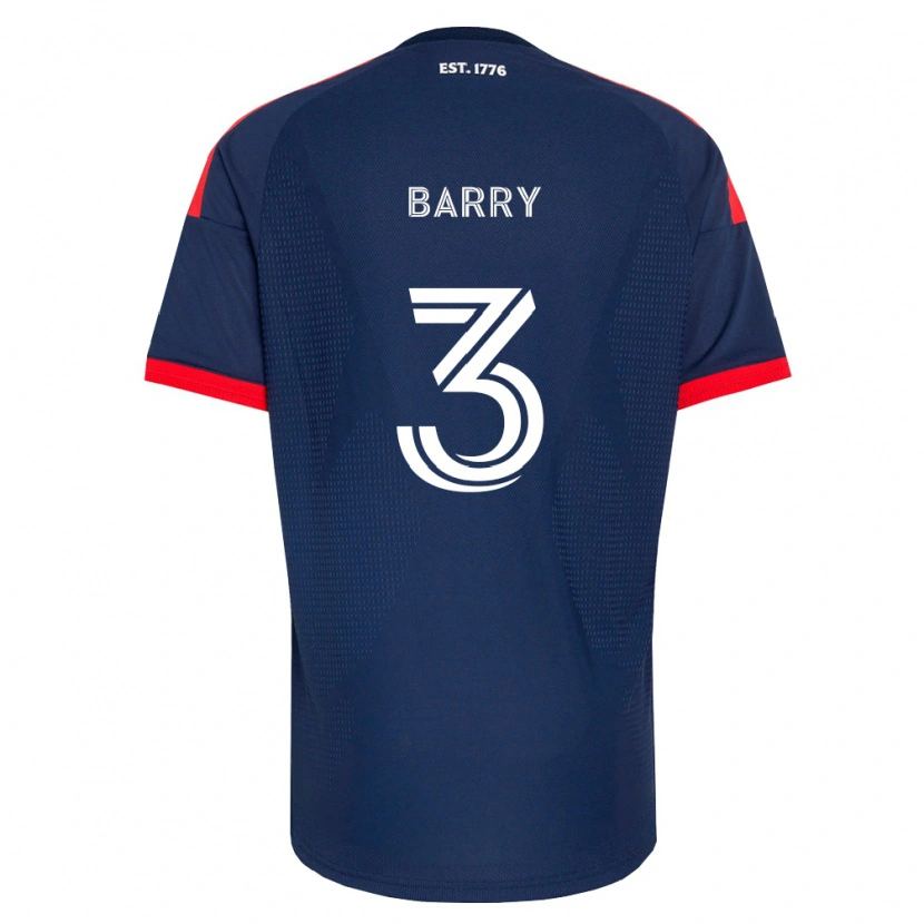 Danxen Hombre Camiseta Hesron Barry #3 Azul Real Rojo Blanco 1ª Equipación 2026/27 La Camisa