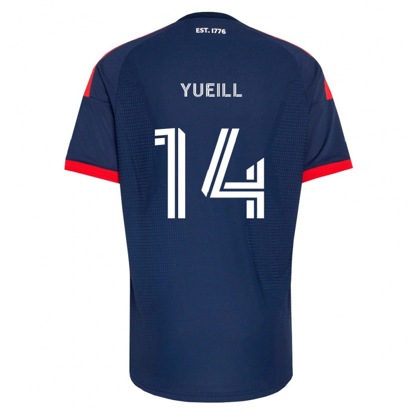 Danxen Hombre Camiseta Jackson Yueill #14 Azul Real Rojo Blanco 1ª Equipación 2026/27 La Camisa