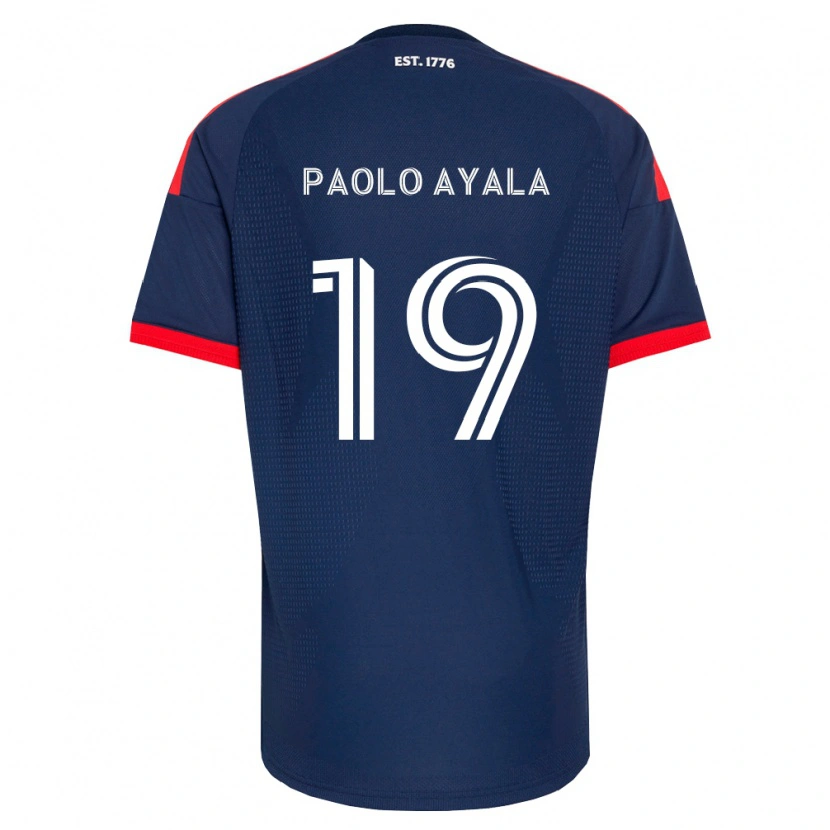 Danxen Hombre Camiseta Paolo Ayala #19 Azul Real Rojo Blanco 1ª Equipación 2026/27 La Camisa