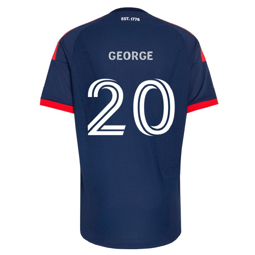 Danxen Hombre Camiseta Sharod George #20 Azul Real Rojo Blanco 1ª Equipación 2026/27 La Camisa