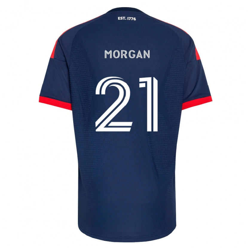 Danxen Hombre Camiseta Myles Morgan #21 Azul Real Rojo Blanco 1ª Equipación 2026/27 La Camisa