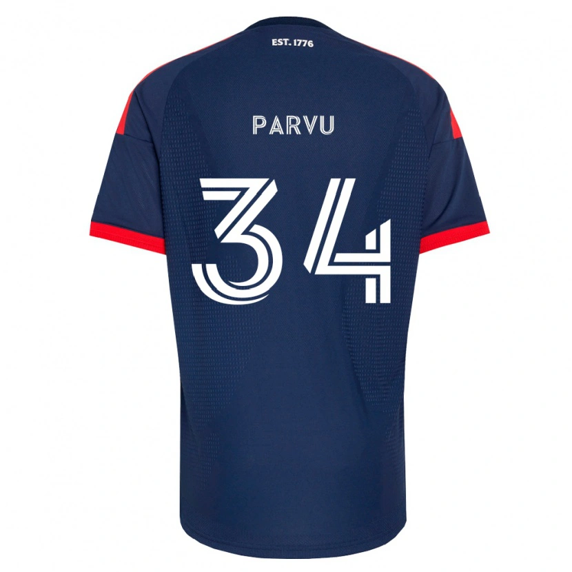 Danxen Hombre Camiseta Alexandru Parvu #34 Azul Real Rojo Blanco 1ª Equipación 2026/27 La Camisa