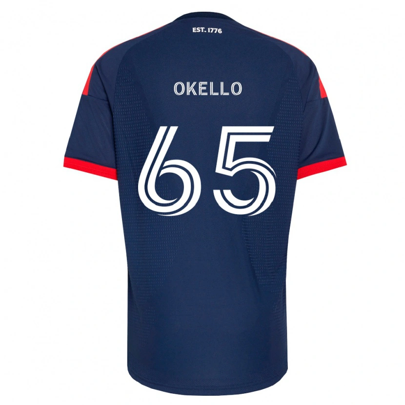 Danxen Hombre Camiseta Noble Okello #65 Azul Real Rojo Blanco 1ª Equipación 2026/27 La Camisa
