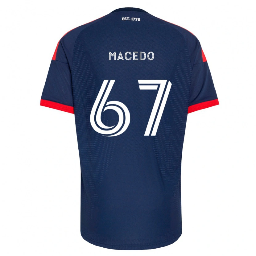 Danxen Hombre Camiseta Josh Macedo #67 Azul Real Rojo Blanco 1ª Equipación 2026/27 La Camisa