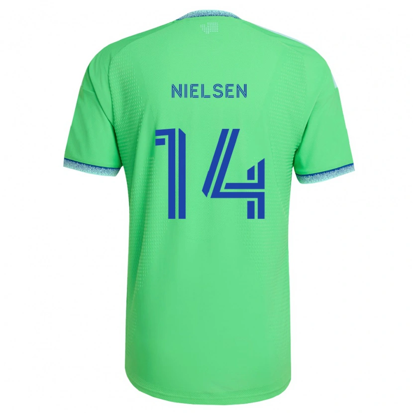 Danxen Hombre Camiseta Taylor Nielsen #14 Verde Azul Claro 1ª Equipación 2026/27 La Camisa