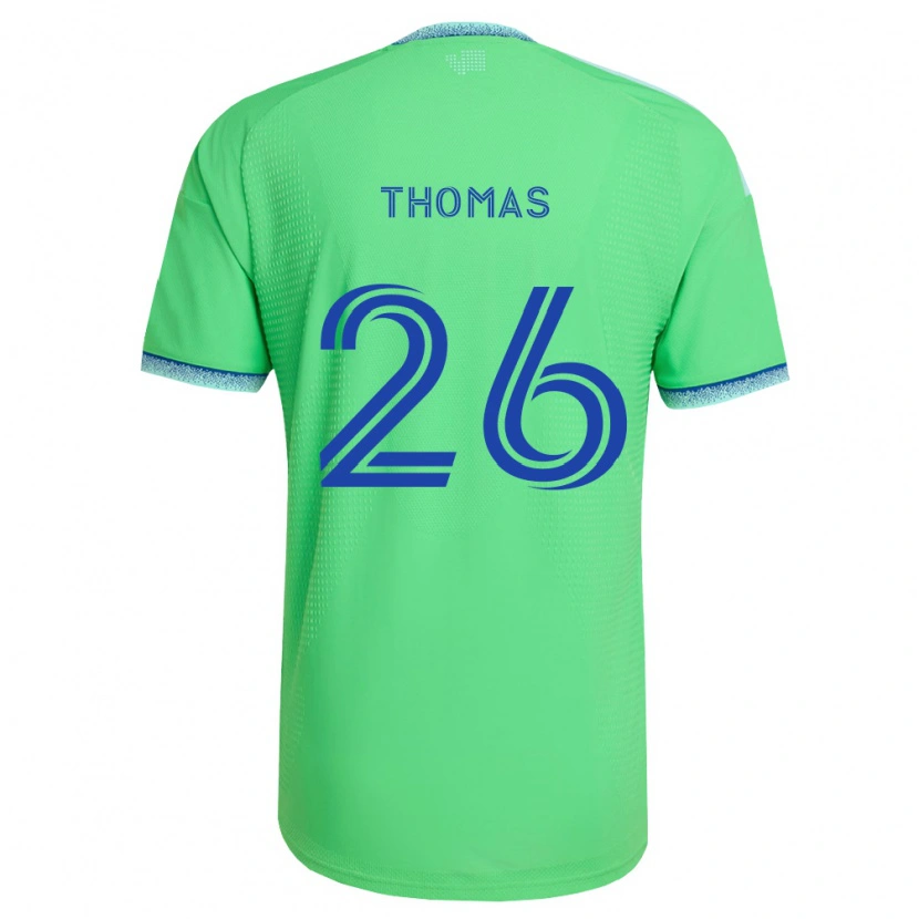 Danxen Hombre Camiseta Andrew Thomas #26 Verde Azul Claro 1ª Equipación 2026/27 La Camisa