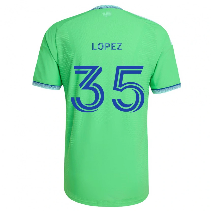 Danxen Hombre Camiseta Antino Lopez #35 Verde Azul Claro 1ª Equipación 2026/27 La Camisa