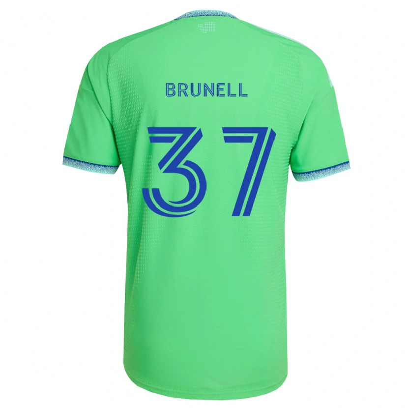 Danxen Hombre Camiseta Snyder Brunell #37 Verde Azul Claro 1ª Equipación 2026/27 La Camisa