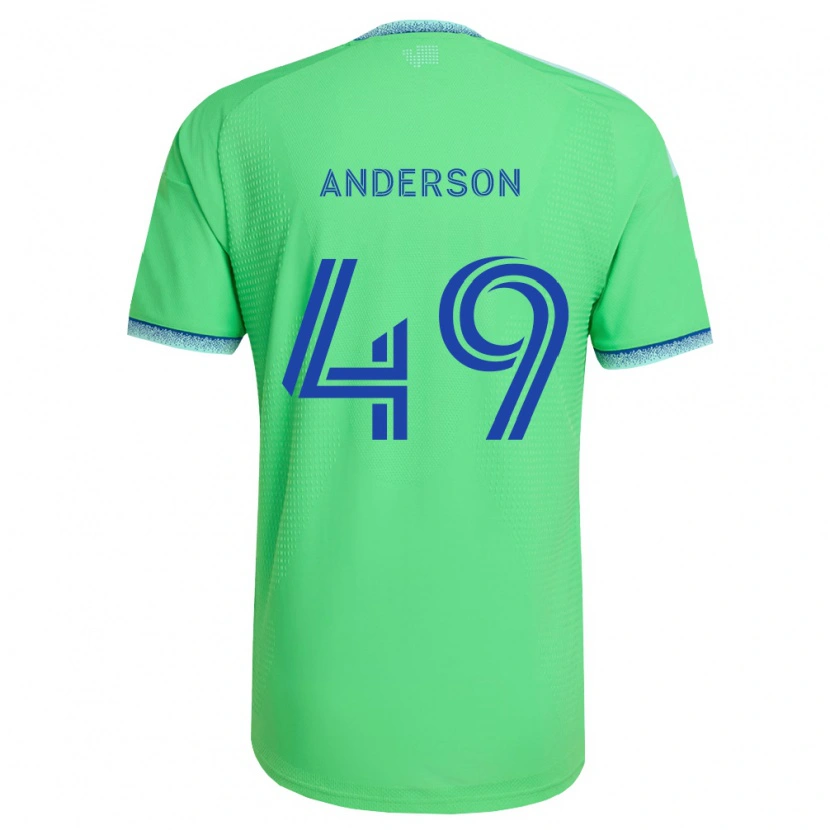 Danxen Hombre Camiseta Hunter Anderson #49 Verde Azul Claro 1ª Equipación 2026/27 La Camisa