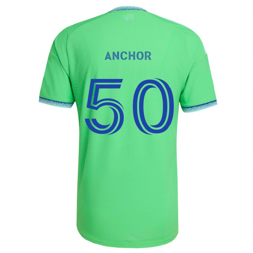 Danxen Hombre Camiseta Max Anchor #50 Verde Azul Claro 1ª Equipación 2026/27 La Camisa