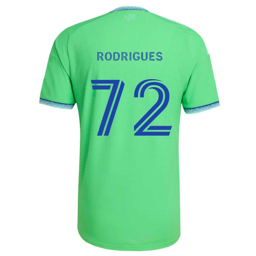 Danxen Hombre Camiseta Braudílio Rodrigues #72 Verde Azul Claro 1ª Equipación 2026/27 La Camisa