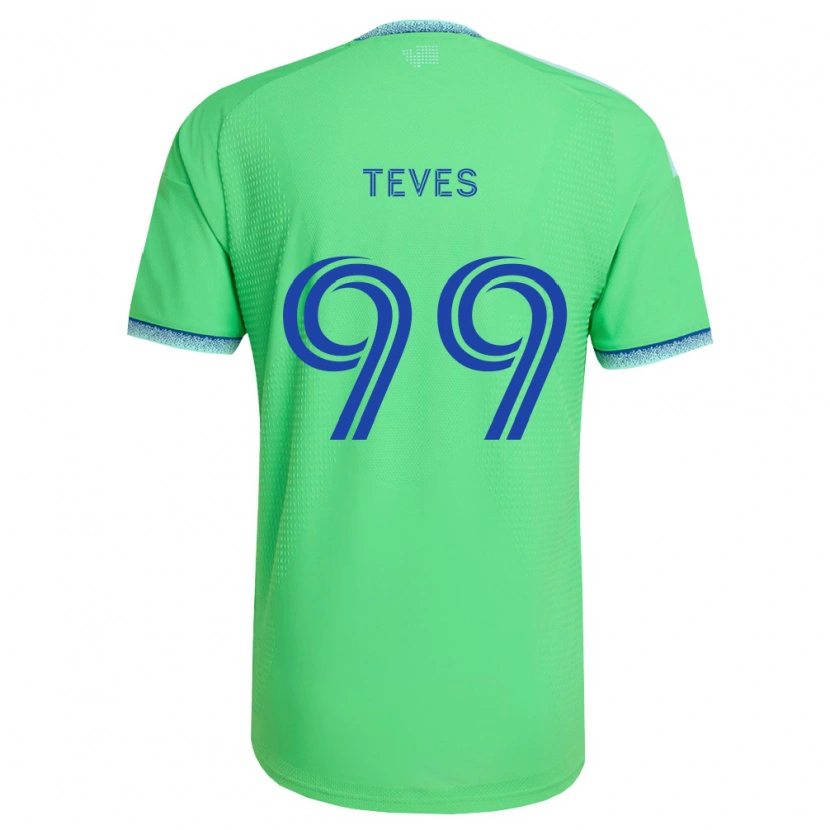Danxen Hombre Camiseta Dylan Teves #99 Verde Azul Claro 1ª Equipación 2026/27 La Camisa