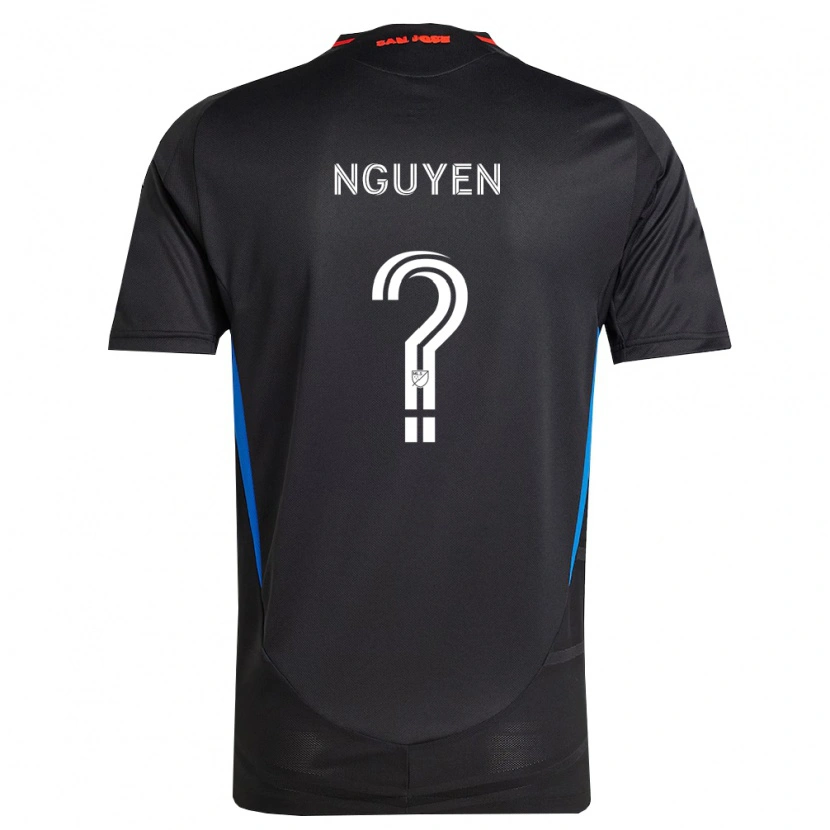Danxen Hombre Camiseta Christopher Nguyen #0 Azul Blanco Negro 1ª Equipación 2026/27 La Camisa