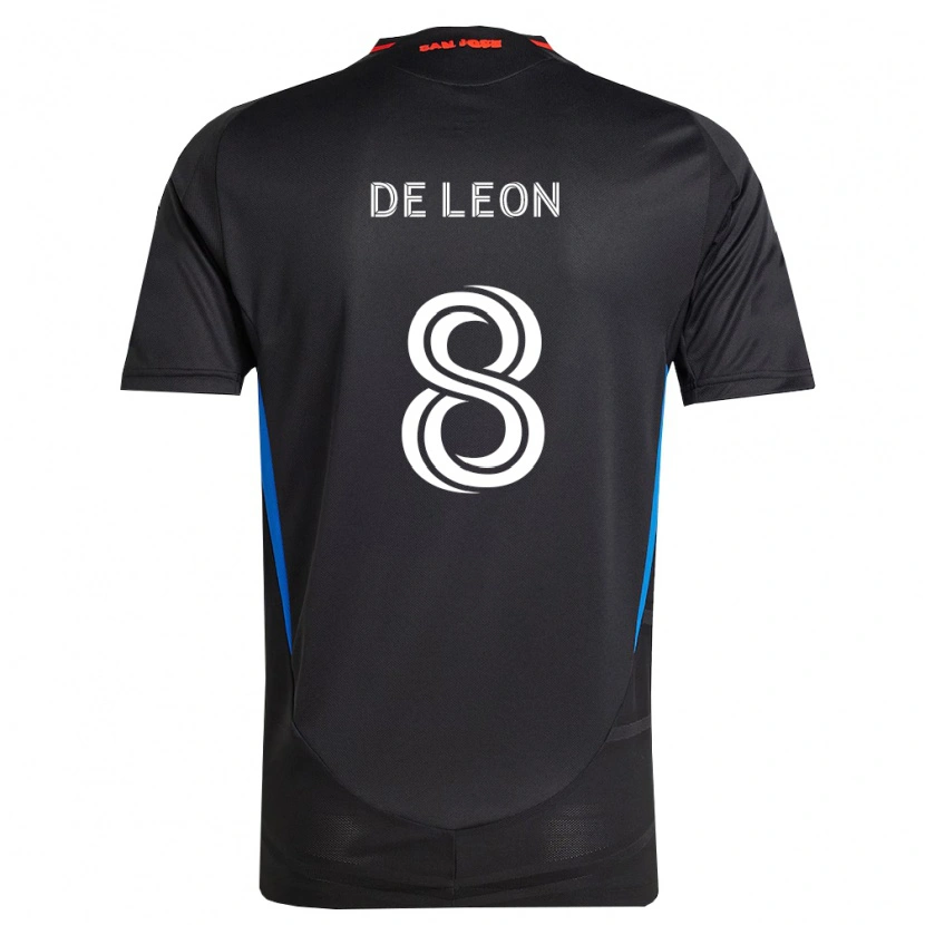 Danxen Hombre Camiseta Brandon De Leon #8 Azul Blanco Negro 1ª Equipación 2026/27 La Camisa
