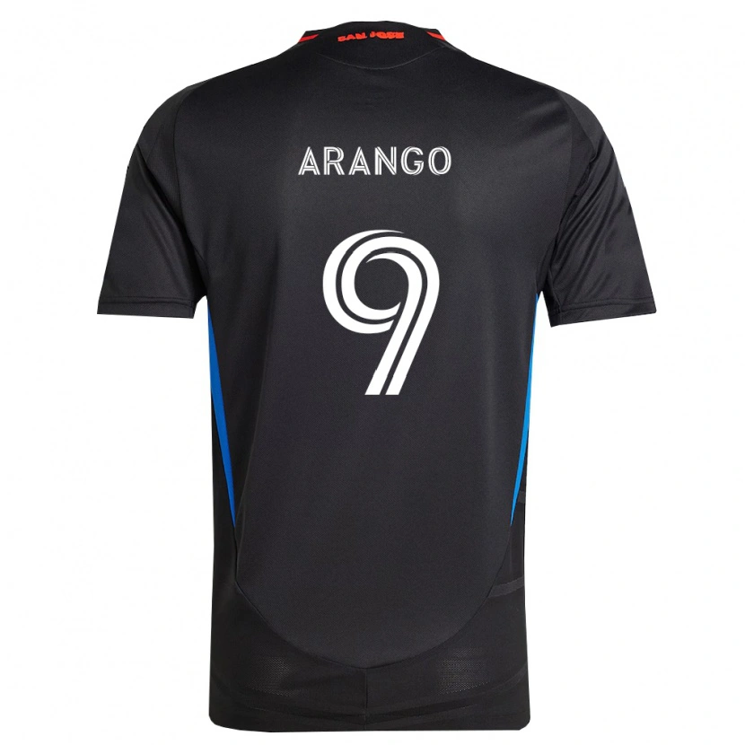 Danxen Hombre Camiseta Cristian Arango #9 Azul Blanco Negro 1ª Equipación 2026/27 La Camisa