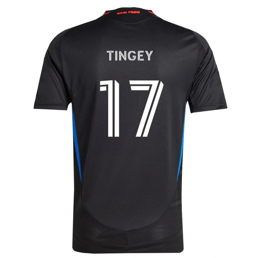 Danxen Hombre Camiseta Keegan Tingey #17 Azul Blanco Negro 1ª Equipación 2026/27 La Camisa