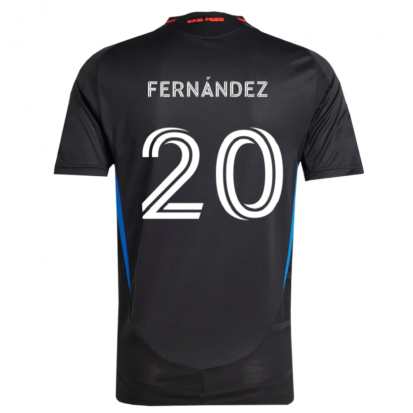 Danxen Hombre Camiseta Nick Fernández #20 Azul Blanco Negro 1ª Equipación 2026/27 La Camisa