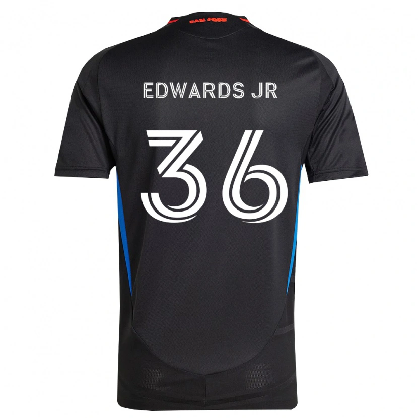 Danxen Hombre Camiseta Earl Edwards Jr. #36 Azul Blanco Negro 1ª Equipación 2026/27 La Camisa