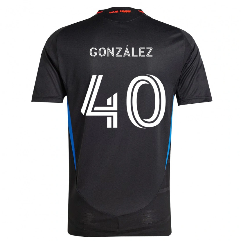 Danxen Hombre Camiseta Jonathan González #40 Azul Blanco Negro 1ª Equipación 2026/27 La Camisa