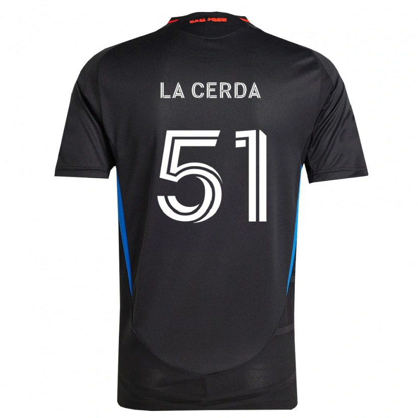 Danxen Hombre Camiseta Eric De La Cerda #51 Azul Blanco Negro 1ª Equipación 2026/27 La Camisa