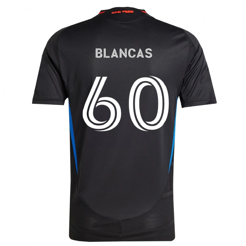 Danxen Hombre Camiseta Eduardo Blancas #60 Azul Blanco Negro 1ª Equipación 2026/27 La Camisa