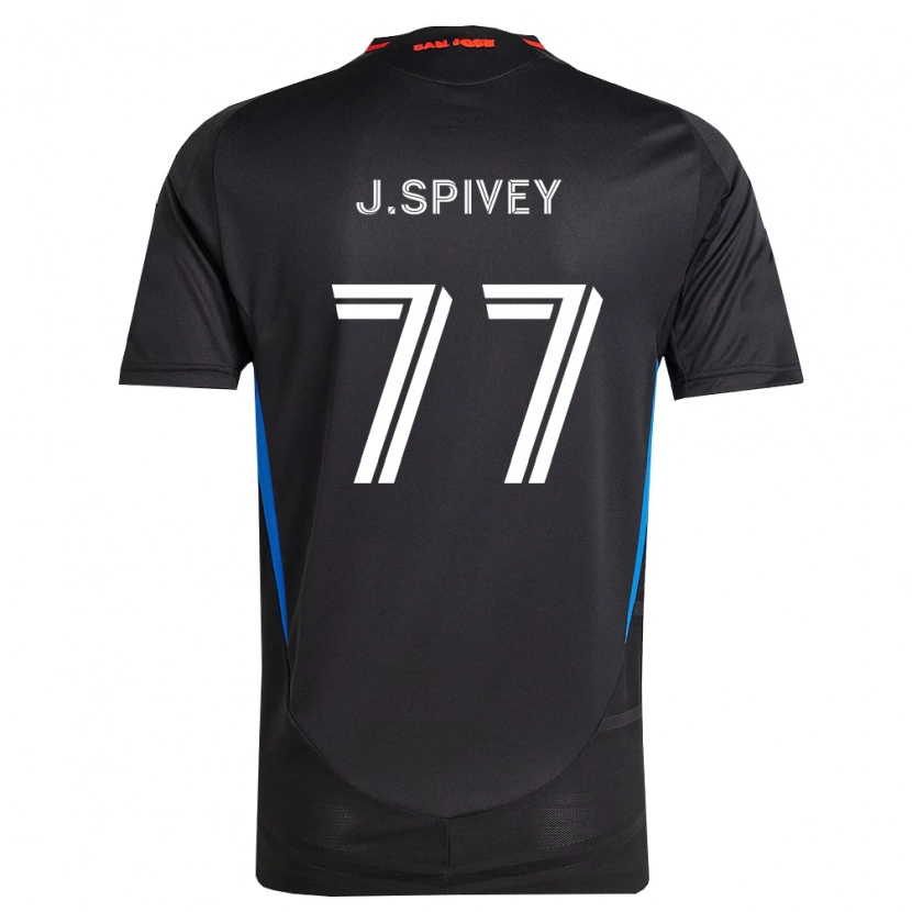 Danxen Hombre Camiseta Jermaine Spivey #77 Azul Blanco Negro 1ª Equipación 2026/27 La Camisa