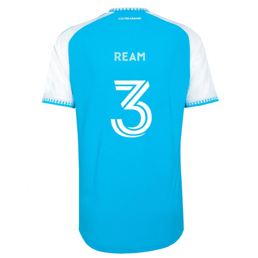 Danxen Hombre Camiseta Tim Ream #3 Azul Cielo Blanco Negro 1ª Equipación 2026/27 La Camisa