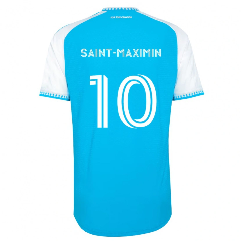 Danxen Hombre Camiseta Allan Saint-Maximin #10 Azul Cielo Blanco Negro 1ª Equipación 2026/27 La Camisa