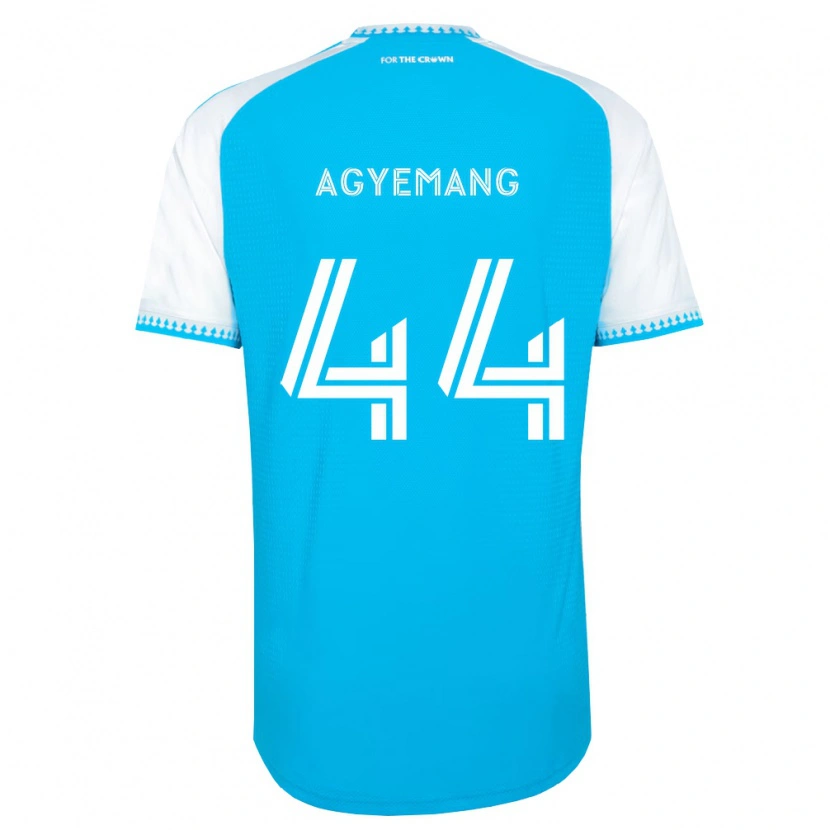 Danxen Hombre Camiseta Morrison Agyemang #44 Azul Cielo Blanco Negro 1ª Equipación 2026/27 La Camisa