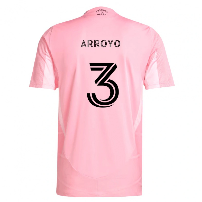 Danxen Hombre Camiseta Dixon Arroyo #3 Rosa Negro 1ª Equipación 2026/27 La Camisa