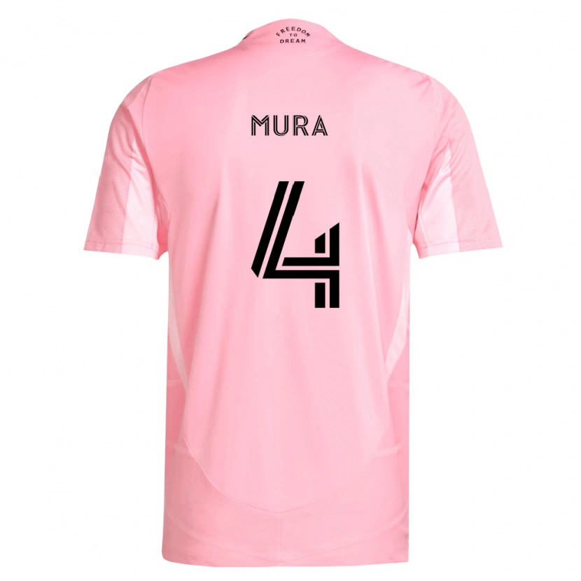 Danxen Hombre Camiseta Facundo Mura #4 Rosa Negro 1ª Equipación 2026/27 La Camisa