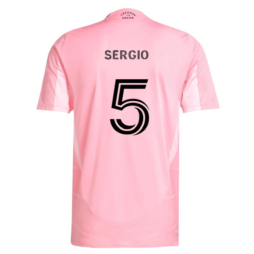Danxen Hombre Camiseta Sergio Busquets #5 Rosa Negro 1ª Equipación 2026/27 La Camisa