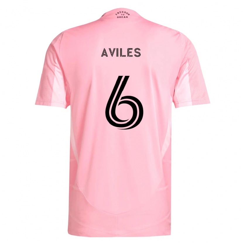 Danxen Hombre Camiseta Tomás Avilés #6 Rosa Negro 1ª Equipación 2026/27 La Camisa