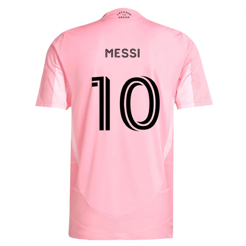 Danxen Hombre Camiseta Lionel Messi #10 Rosa Negro 1ª Equipación 2026/27 La Camisa