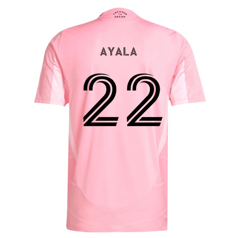 Danxen Hombre Camiseta David Ayala #22 Rosa Negro 1ª Equipación 2026/27 La Camisa