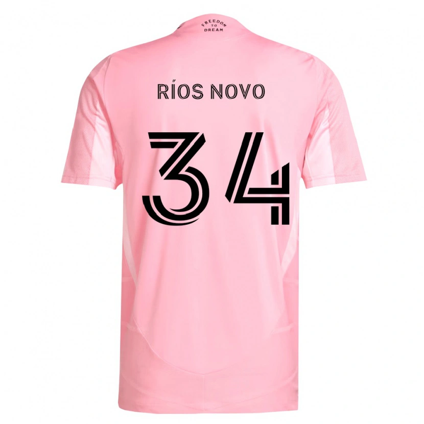 Danxen Hombre Camiseta Rocco Ríos Novo #34 Rosa Negro 1ª Equipación 2026/27 La Camisa