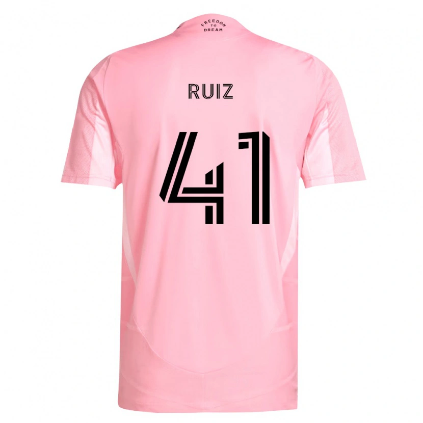 Danxen Hombre Camiseta David Ruíz #41 Rosa Negro 1ª Equipación 2026/27 La Camisa