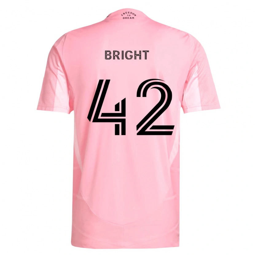 Danxen Hombre Camiseta Yannick Bright #42 Rosa Negro 1ª Equipación 2026/27 La Camisa