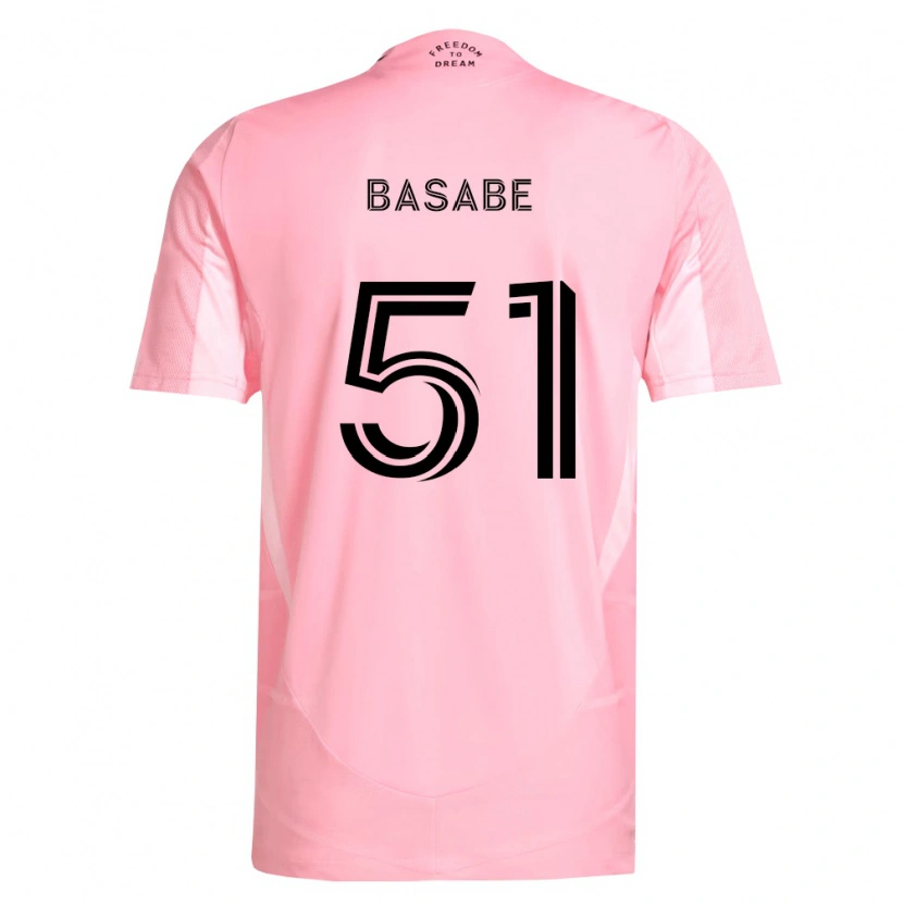 Danxen Hombre Camiseta Samuel Basabe #51 Rosa Negro 1ª Equipación 2026/27 La Camisa