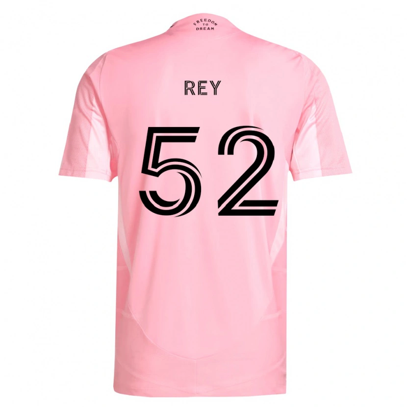Danxen Hombre Camiseta Diego Rey #52 Rosa Negro 1ª Equipación 2026/27 La Camisa