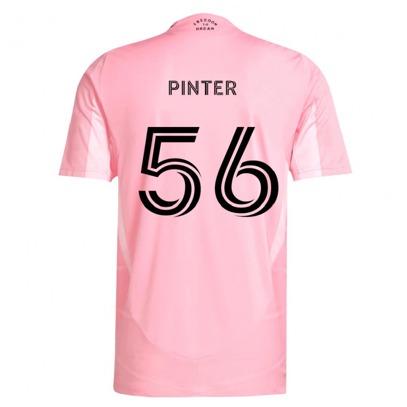 Danxen Hombre Camiseta Dániel Pintér #56 Rosa Negro 1ª Equipación 2026/27 La Camisa
