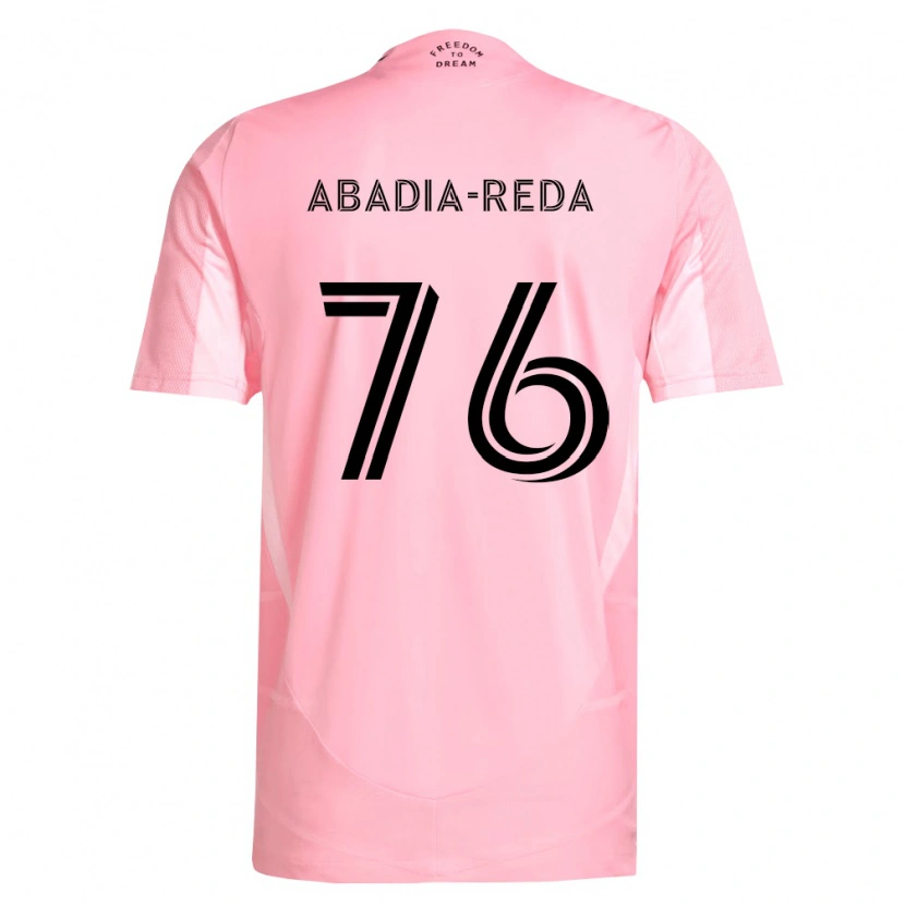 Danxen Hombre Camiseta Ezequiel Abadia-Reda #76 Rosa Negro 1ª Equipación 2026/27 La Camisa